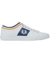 Fred Perry - Underspin Tipped Cuff Leather Trainers - Lyst