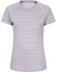 Mountain Warehouse - 'Endurance' Striped Tee Sun Protection Everyday Gym T-Shirt - Lyst