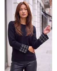 Roman - Hotfix Sparkle Sleeve Knit Jumper - Lyst