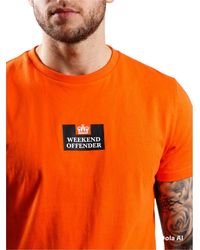Weekend Offender - T Shirts Height Crew Neck Short Sleeve Cotton Summer New - Lyst
