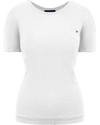 Champion - Logo White T-shirt Cotton - Lyst