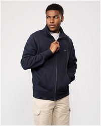 GANT - Regular Fit Shield Logo Half Zip Sweatshirt - Lyst