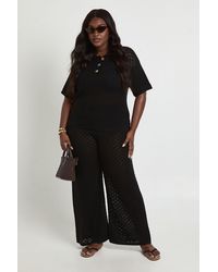 Boohoo - Plus Knitted Beach Trouser - Lyst