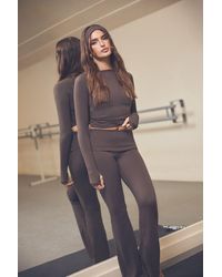 DSGN Studio - Sculpt Fold Over Waistband Flared Legging - Lyst