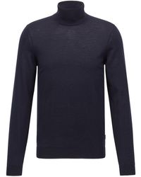 BOSS - Turtle Neck Long Sleeve Sweater - Lyst