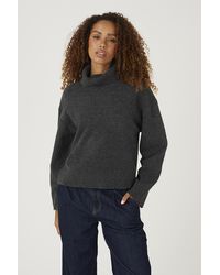 Brave Soul - Loose Fit Roll Neck Knitted Jumper - Lyst