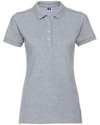 Russell - Ladies Pique Stretch Polo Shirt (Light Oxford) - Lyst