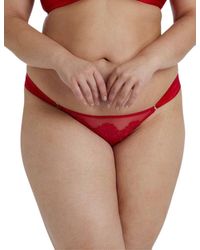Playful Promises - Anneliese Satin Brazilian Brief Curve - Lyst