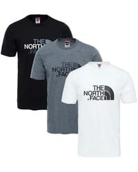 The North Face - 3 Pack Easy Tee T Shirt - Lyst