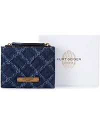 Kurt Geiger - Denim Brixton Mini Purse Pl - Lyst