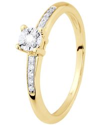 Diadema - Diamond Solitaire Supported 0,070 Cts Illusion 1 Ct Set With Four Claws - Lyst