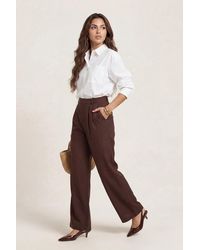 Urban Bliss - Linen Blend Wide Leg Trouser - Lyst