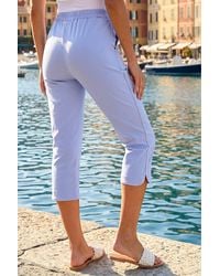 Roman - Stripe Side Seam Cropped Trousers - Lyst