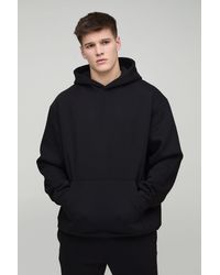 BoohooMAN - Tall 330gsm Basic Oversized Over The Head Hoodie - Lyst