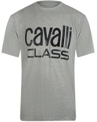 Roberto Cavalli - Bold Brand T-Shirt Cotton - Lyst