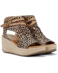 Blowfish - Lacey Leopard Sandals - Lyst