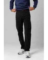 Firetrap - Cotton Stretch Utility Cargo Trousers With Oversized Pockets - Lyst