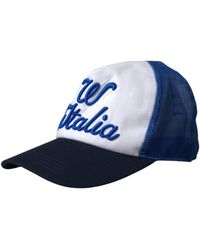 Dolce & Gabbana - Blau Weiß Schwarz Italia Mesh Baseballmütze - Lyst