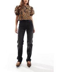ONLY - Jane Mid Waist Straight Leg Jeans - Lyst