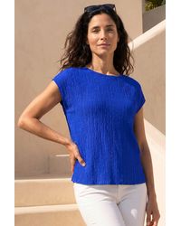 Roman - Classic Textured Stretch T-Shirt - Lyst