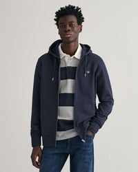 GANT - Reg Hied Fu Zip Weathirt An - Lyst