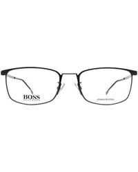 BOSS - Rectangle Matte Dark Ruthenium 1351/F Metal - Lyst