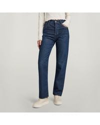 G-Star - Viktoria High Straight Jeans - Lyst