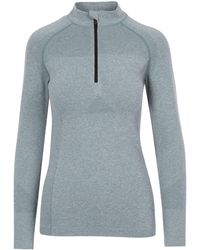 Trespass - Ladies Pelina Half Zip Long-Sleeved Active Top Mist) - Lyst