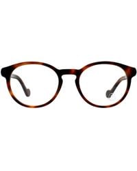 Moncler - Round Dark Havana Ml5053 - Lyst