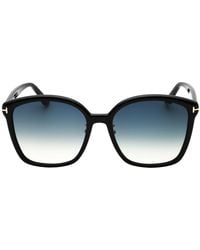 Tom Ford - Smoke Gradient Lens Shiny Sunglasses - Lyst