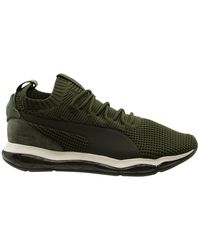 PUMA - S Cell Motion Waffle Knit Green Textile Lace Up Trainers 364873 03 - Lyst