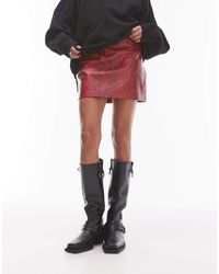 TOPSHOP - Faux Leather Editor Pelmet - Lyst