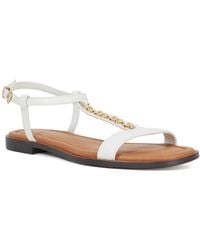 Dune - Lollipops Leather Chain Detail Open Toe Sandals - Lyst