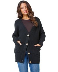 Roman - Relaxed Longline Cardigan - Lyst