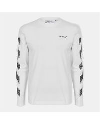 Off-White c/o Virgil Abloh - Diag Skate Diagonal Graphic Long Sleeve T-Shirt - Lyst