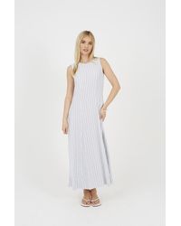 Brave Soul - Striped Sleeveless Maxi Dress - Lyst