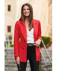 Sosandar - Tuxedo Blazer Jacket With Buttons - Lyst