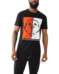 Tommy Hilfiger - True Religion 108323 Graphic T Shirts Logo Crew Neck Half Sleeve Summer Tee - Lyst