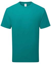 Fruit Of The Loom - Adult Cotton T-Shirt (Ocean) - Lyst