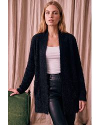 Roman - Fluffy Eyelash Knit Cardigan - Lyst