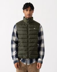 GANT - Light Down Shield Logo Gilet - Lyst