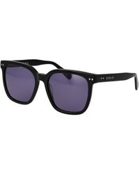 Replay - Accessoires ,Zwart ,Zwarte Plastic Zonnebril - Lyst