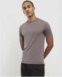 River Island - T-Shirt Muscle Fit Pack Of 3 T-Shirts Cotton - Lyst