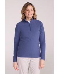 Mountain Warehouse - 'Camber' Striped Fleece Top Half Zip Quick Dry Breathable Sweater - Lyst