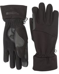 Mountain Warehouse - Touch Screen Gloves With Rubberised Grip Pads Windproof - Lyst