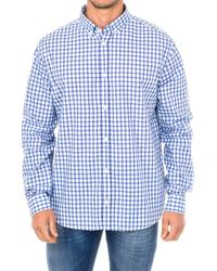 Armani Jeans - Long-Sleeved Lapel Collar Shirt 3Y6C21-6N0Qz - Lyst