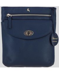 Ashwood Leather - Flat Crossbody Bag With Adjustable Strap - Lyst