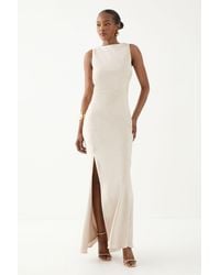 MissPap - High Neck Cowl Back Bridesmaid Dress - Lyst