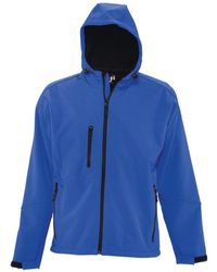 Sol's - Replay Hooded Soft Shell Jacket (Breathable, Windproof And Water Resistant) (Royal) - Lyst