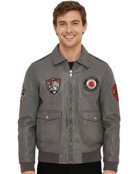 Infinity Leather - Flying Bomber G-1 Aviator Collar Jacket - Lyst